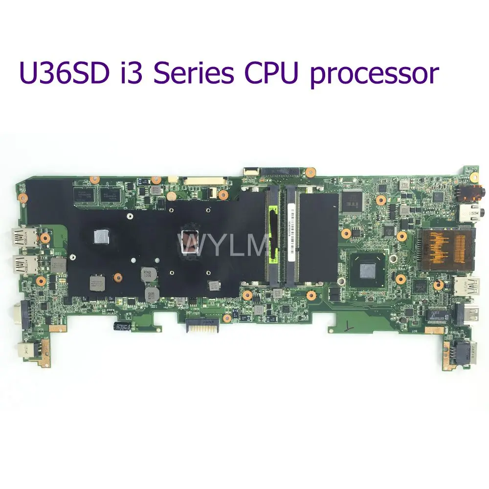 Процессор U36SD серии i3 для ASUS U36S U36SG U44SG материнская плата для ноутбука REV 2,1 Материнская плата GT520M N12P-GV-B-A1 DDR3 Протестирована