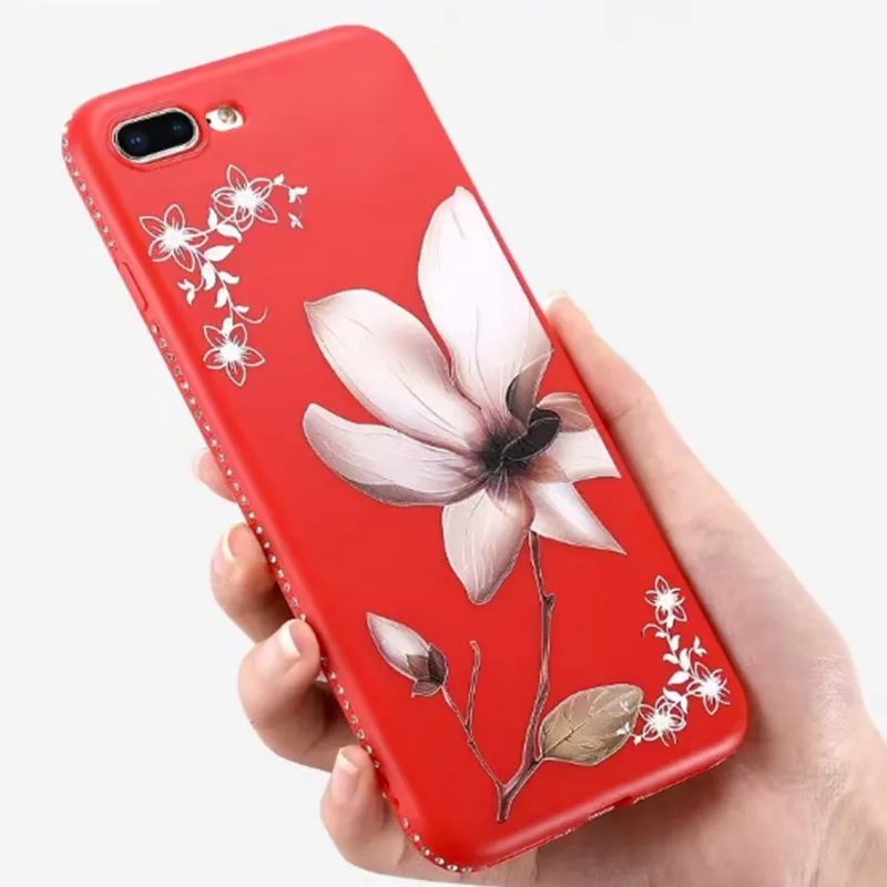 Чехол для Xiaomi Mi A2 Lite 6X 5X A1 8 SE Max 3 Flower Diamond на Redmi Note 4X 4 5 5A 6 Pro 6A Plus S2 |