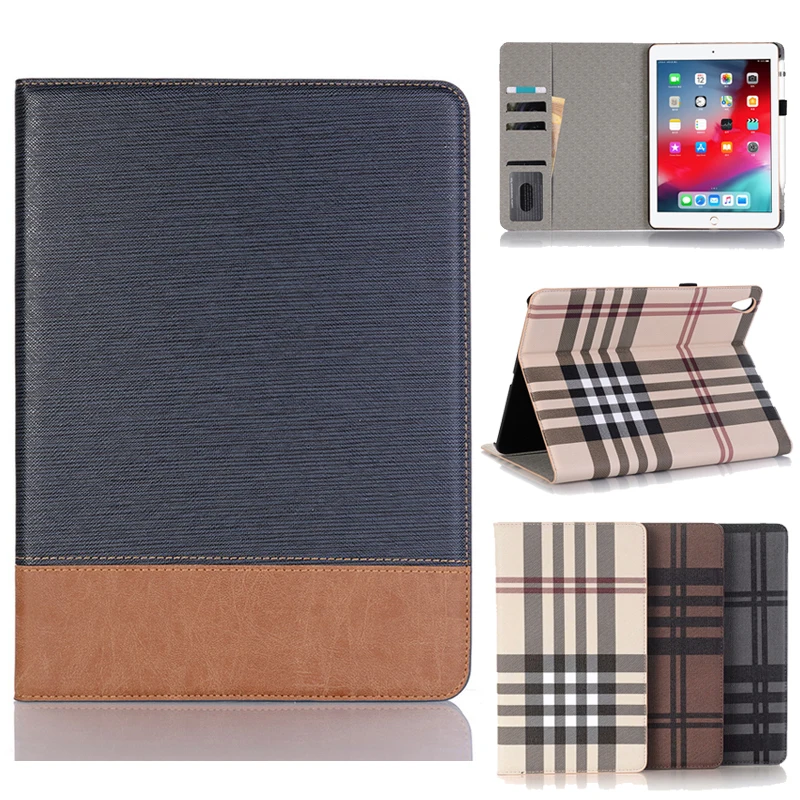 Модный клетчатый чехол кошелек из искусственной кожи в клетку для ipad pro 11 дюймов с