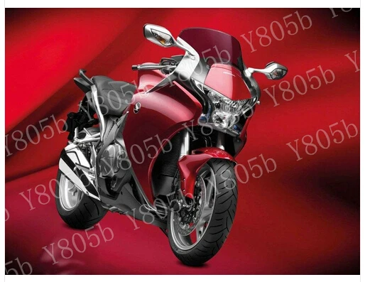 Черные зеркала поворотного сигнала мотоцикла для Honda VFR1200F 2010 2013|Боковые и