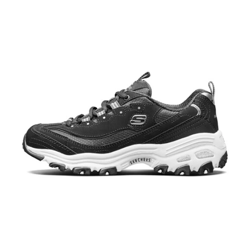 Женская Повседневная обувь Skechers D'lites модная на платформе и толстом каблуке со