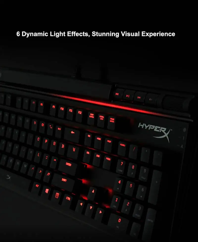 Механическая клавиатура kingston HyperX Alloy Elite с usb-портом для зарядки, прочная стальная рама, эргономичные игровые клавиатуры Cherry MX