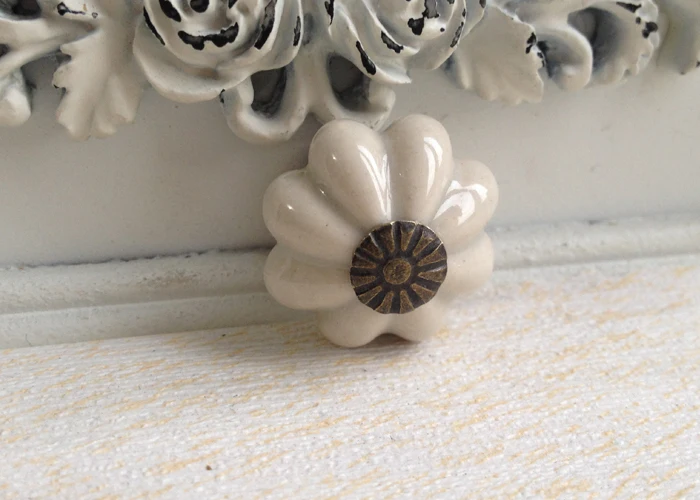 8 шт. милые керамические ручки в деревенском стиле для двери шкафа ящика