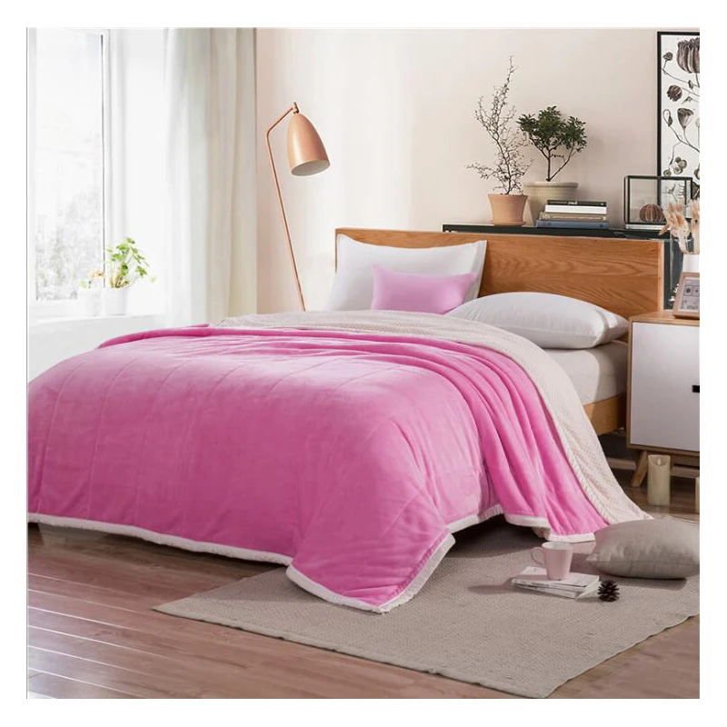 Теплое Подарочное шерстяное одеяло двойное приятное для кожи утолщенное теплое