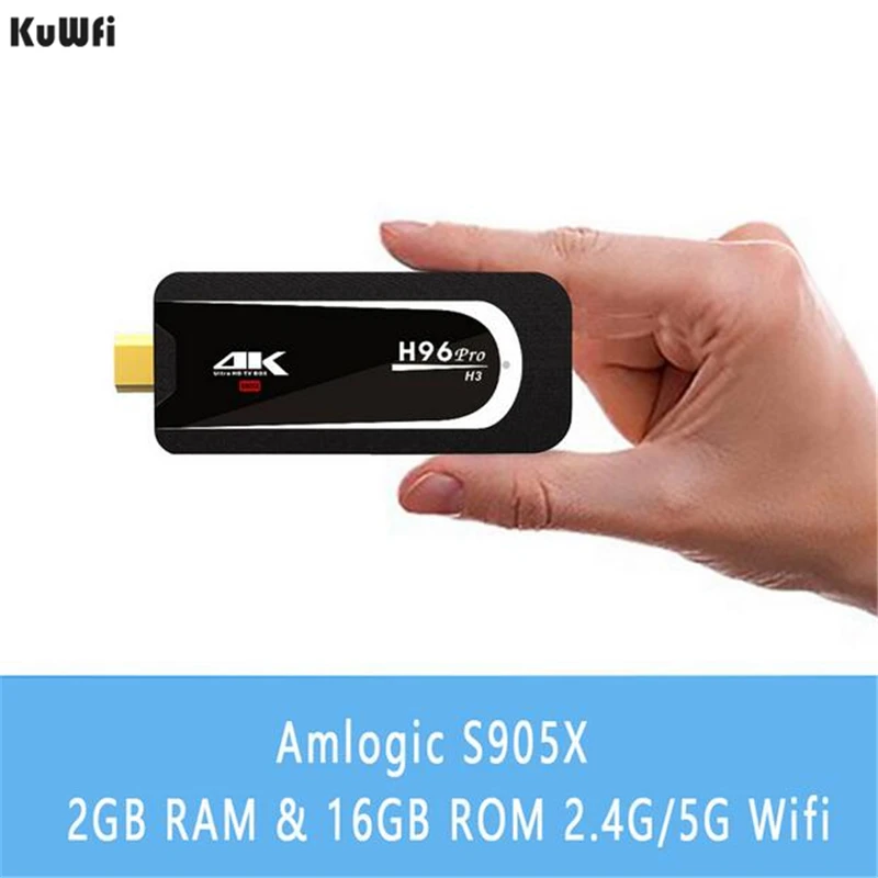 KuWFi Android TV Box 2G/16G 7 1 ТВ коробка донгл Amlogic S905X 4 ядра 2 г 5G Wi Fi мини ПК BT 0 4K HD Смарт