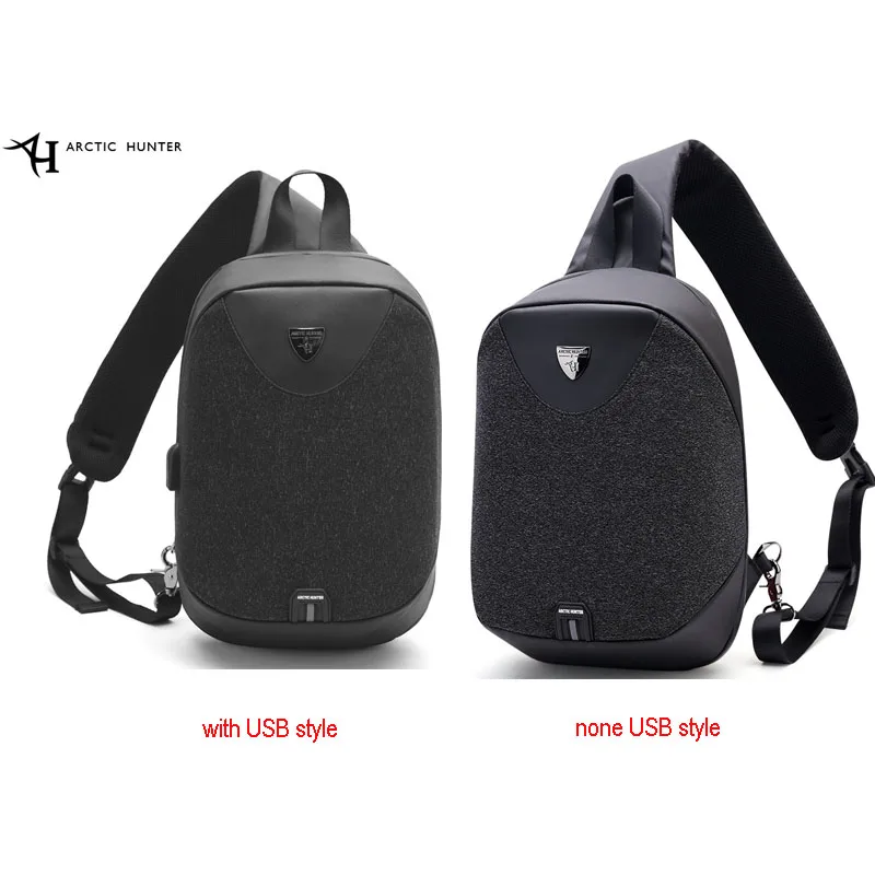 ARCTIC HUNTER, USB, водонепроницаемая, противоугонная, Мужская нагрудная сумка, сумка через плечо, Спортивная, мужская, для подростков, для мальчиков, для путешествий, через плечо