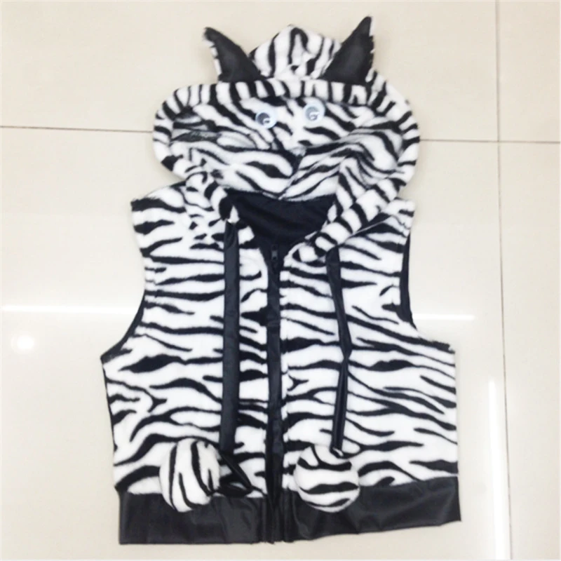 2018 Новое высококачественное черно-белое леопардовое платье с шалью Тигры