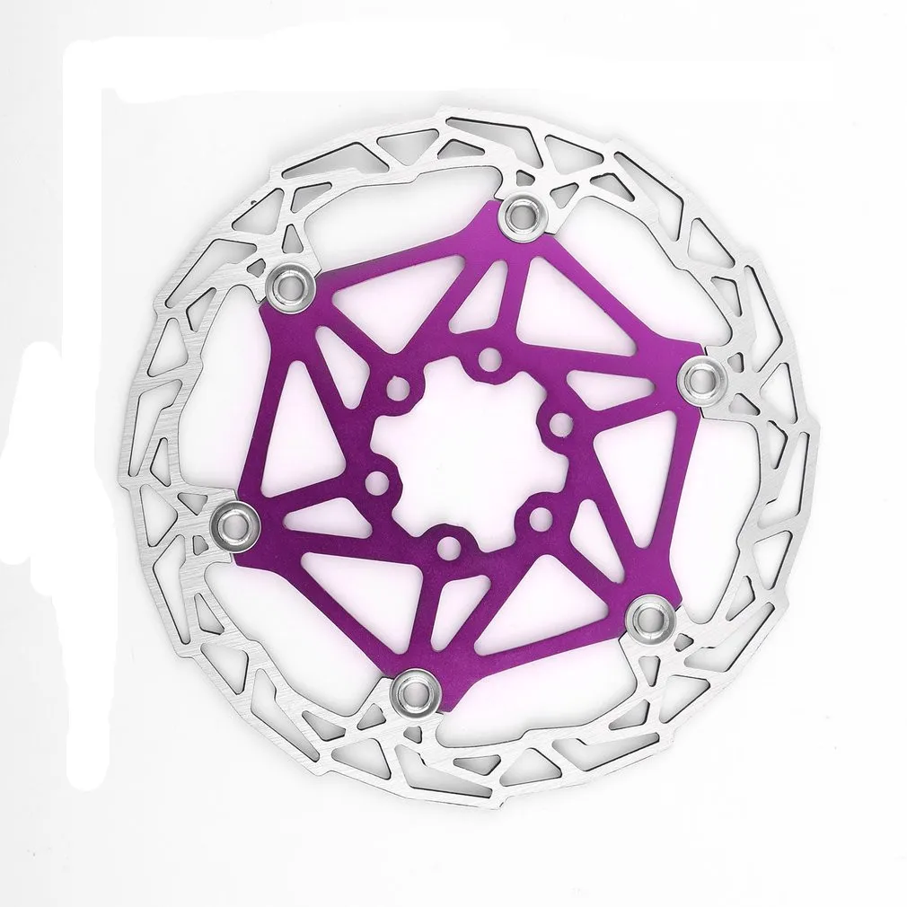 purple Deckas 160 мм горный велосипед MTB DH тормозной поплавок велосипедный тормоз диск 160 мм колодка для гидравлического тормоза 6 болтов Роторов запчасти велосипедные аксессуары - Цвет: purple