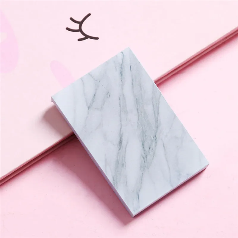Rectangle marble 1 шт. Модная креативная мраморная цветная самоклеящаяся липкая бумага для заметок закладка для заметок канцелярский школьный офисный инвентарь - Цвет: Rectangle marble
