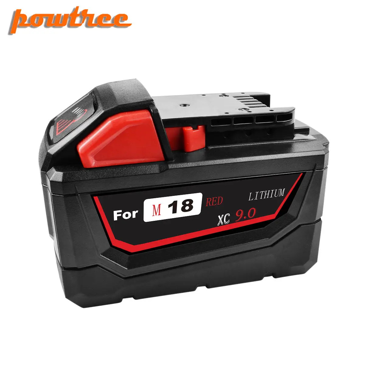 Литий ионная батарея powtree 9.0Ah для Milwaukee M18 48 11 1815 1850 Repalcement 2646 20 2642 21CT