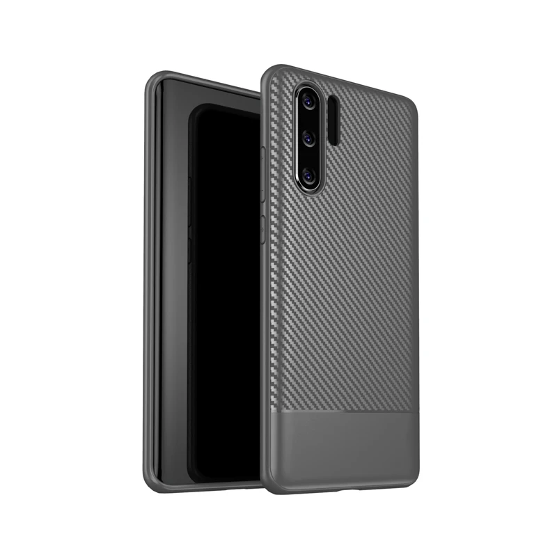 Чехол для телефона из углеродного волокна мягкий чехол ТПУ Huawei P30 Pro силиконовый