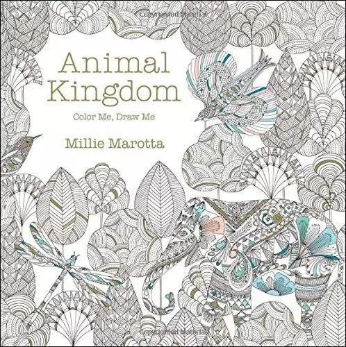 Животное Королевство (+ 12 бесплатных карандашей): Inky Treasure Hunt and Coloring Book для детей