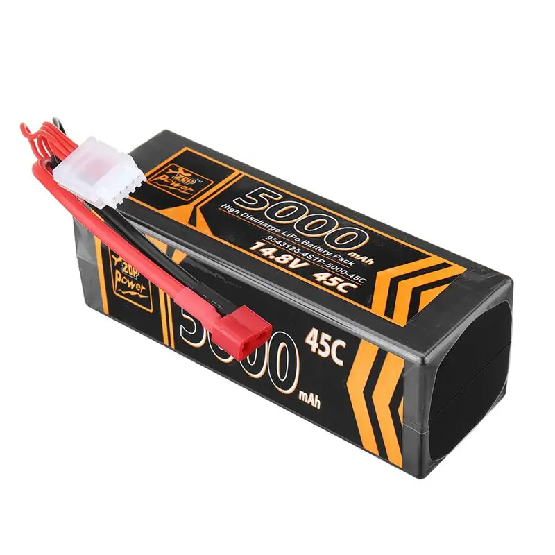 ZOP power 14,8 V 5000mAh 45C 4S Lipo батарея T Plug RC батарея для RC автомобиля RC пульт дистанционного управления игрушки запасные части