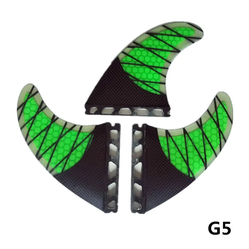 Future G5 14 цветов Future плавники G5/G7 для серфинга гребля соты Стекловолокна Плавники для серфинга чистый цвет Fcs плавники 3 шт. в наборе Quilhas A - Цвет: Future G5