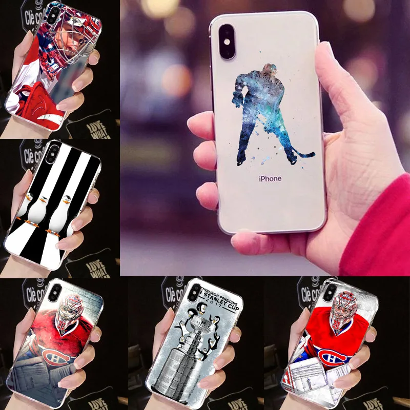 Спортивные Чехлы для хоккея с рисунком Сидни Кросби силиконовый чехол из ТПУ iPhone