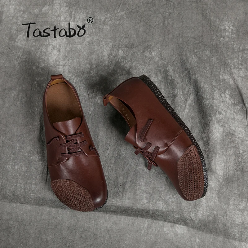 Женские кожаные туфли на мягкой подошве Tastabo Новое поступление Женская рабочая