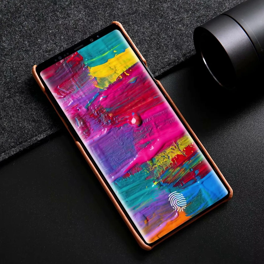 Чехол HOTR в винтажном стиле из натуральной кожи для samsung Galaxy S8 S8 plus S9 S9 plus, Ультратонкий чехол для samsung Note 8 Note 9