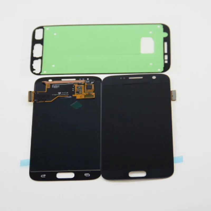 s7 black AMOLED дисплей для SAMSUNG S7 lcd+ сенсорный экран дигитайзер Заменяет SAMSUNG GALAXY S7 edge lcd 5,5 дюймов с ожогом G953 - Цвет: s7 black