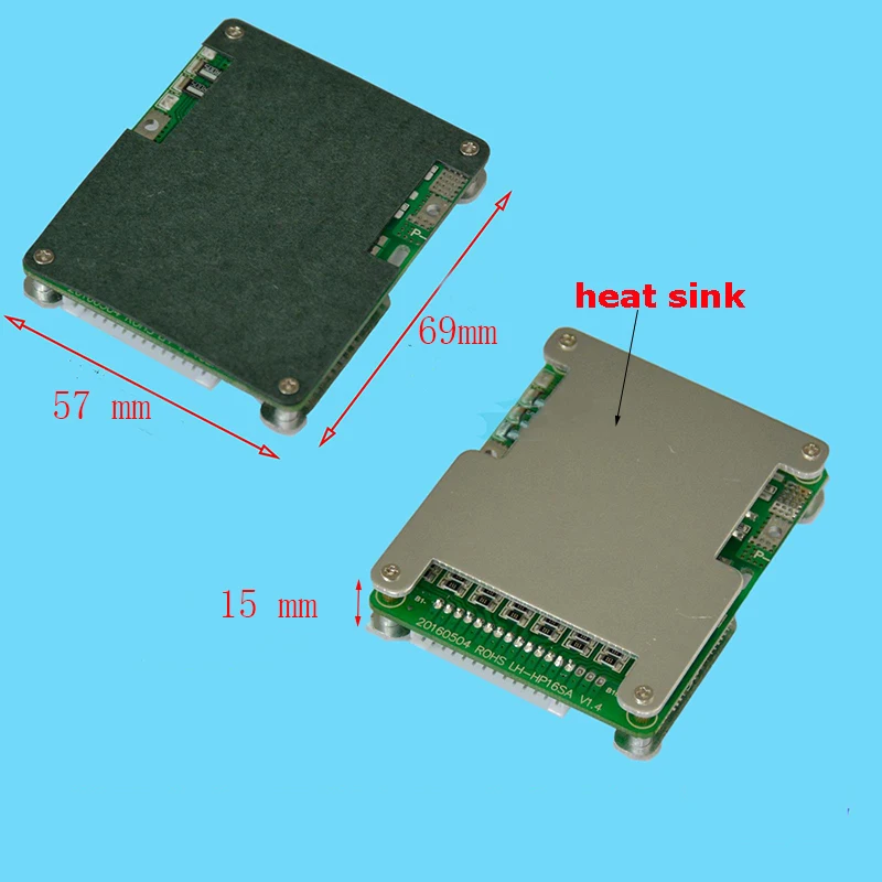 Плата защиты литий полимерных аккумуляторов BMS/PCM/PCB 12S 30 А для 12 упаковок ионных