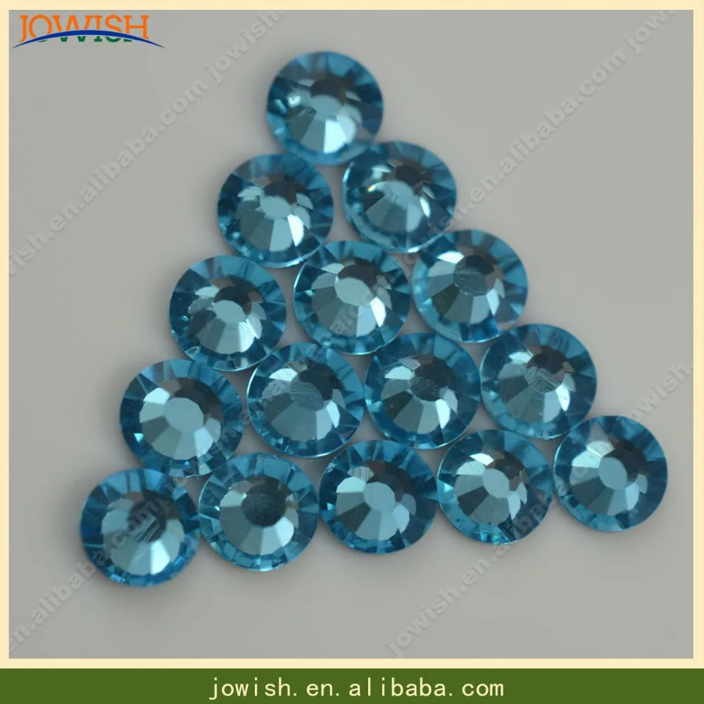 Первоклассная Горячая фиксация камня SS6 до SS30 Аквамарин piedras para coser Austtrian Стразы