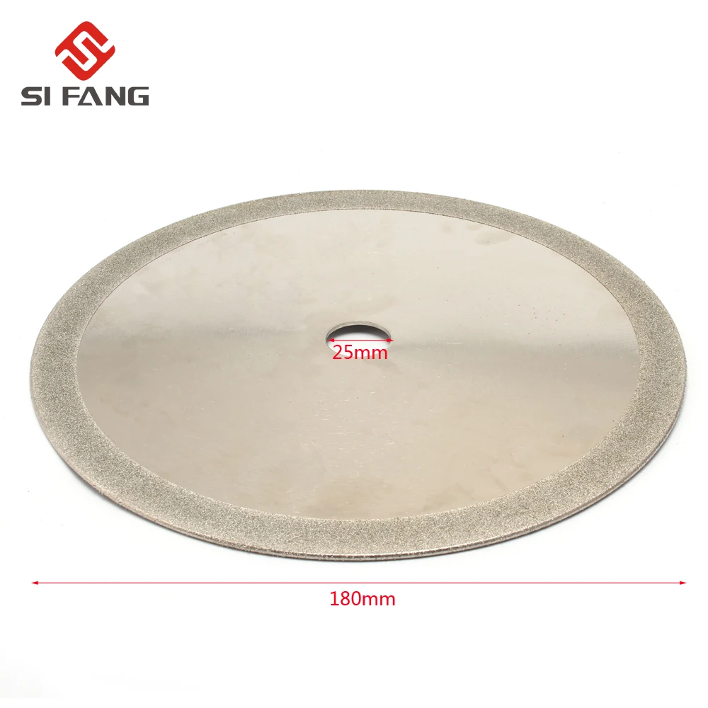 

7'' 180*20 Diamond Saw Blade Cutting Disc Grinding Cutter Cut For Glass Steel Jade Pvc Pipe Cutting Tool 180*25