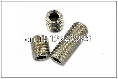 

100/pk M3x12mm 304 Stainless steel Hex Socket Set Screw grub screw Cup Point