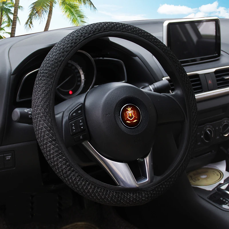 Новые чехлы на руль универсальные всесезонные шелковые Нескользящие
