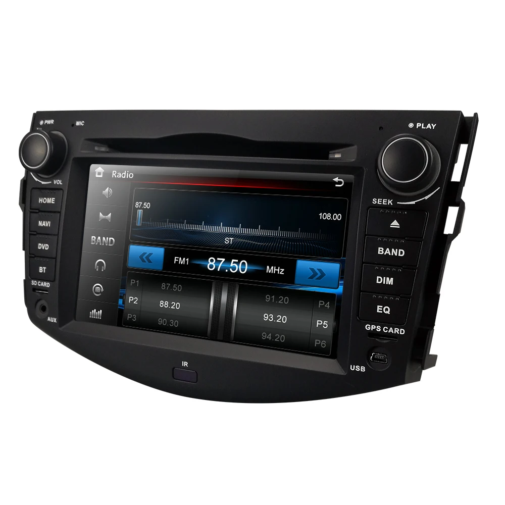Автомагнитола Sat Nav dvd-плеер для Toyota RAV4 2006-2012 с gps навигацией Радио ТВ Стерео система Bluetooth и карта 8g