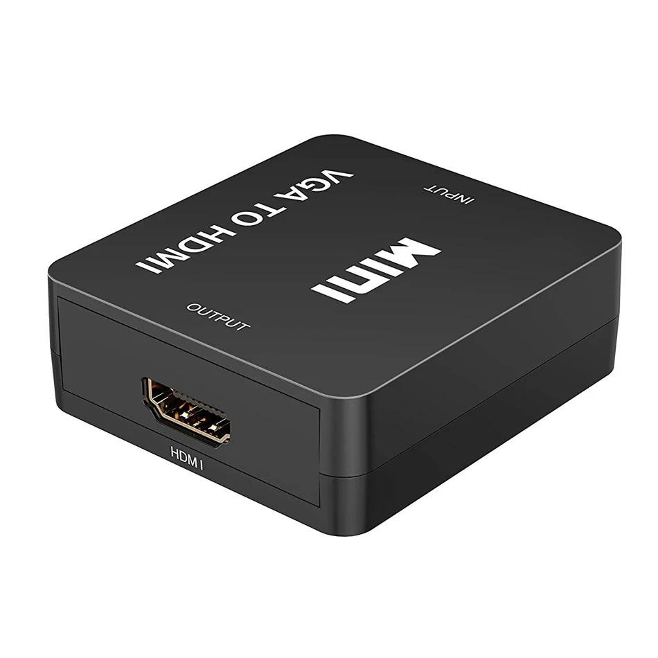 JKING New Hot VGA2HDMI Mini VGA to HDMI Converter with 1080P Audio Adapter Connector for Notebook PC HDTV Projector | Электроника