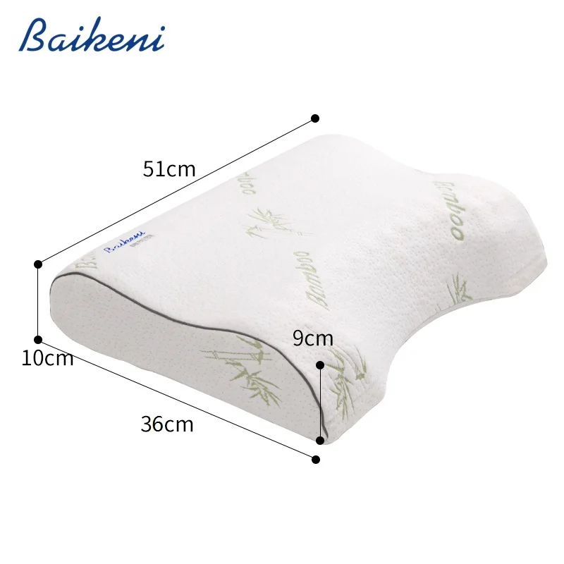 Подушка для шеи из пены с эффектом памяти 51x36x10 | Дом и сад