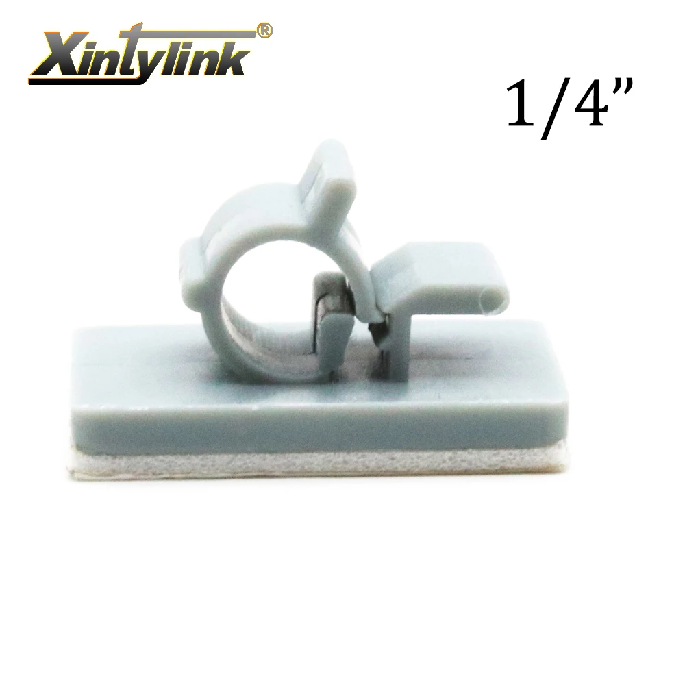 Xintylink 20 шт. 1/4 &quotТруба фиксированная сиденье зажим 3 м клейкий провод кабель