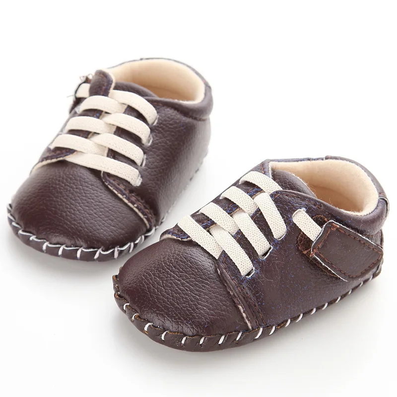 Cute Baby Boys Shoes PU Leather Boy Girls Soft Sole Non-Slip Magic Tape Spring Autumn Infant Casual Prewalker Baby First Steps