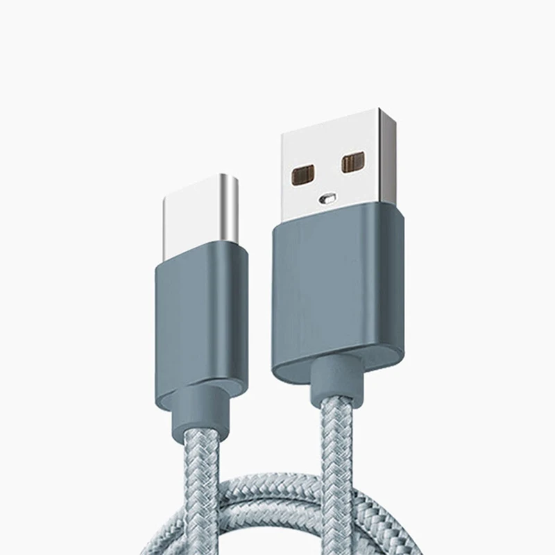 USB кабель с нейлоновой оплеткой для мобильного телефона, Micro usb type-C кабель для зарядки iPhone X 6 6s 7 8 ipad samsung 6 Кабели для зарядки