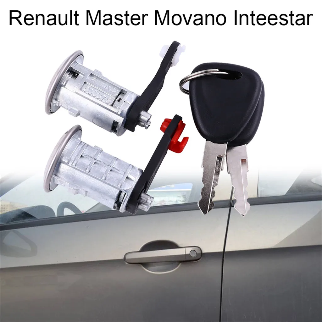 Для Renault Master Movano Inteestar 1998-2010 Новый набор ствол дверного замка LH RH 2 ключа |