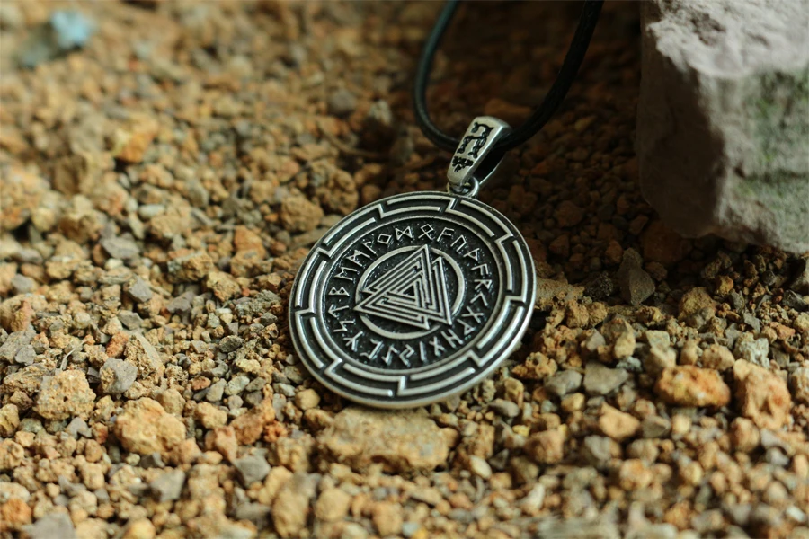 Lanseis 20 шт. готический ретро-панк мужчин ожерелье амулет руны норвежский Nordic миф