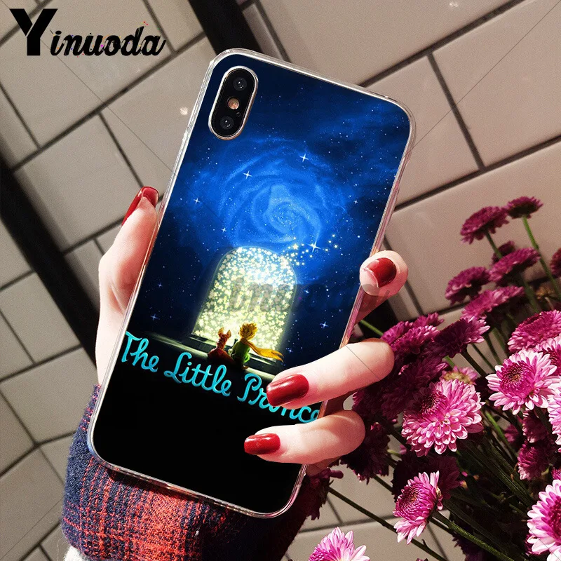 A9 Yinuoda The Little Prince Smart Cover Soft Shell Phone Case for iPhone X XS MAX 6 6S 7 7plus 8 8Plus 5 5S XR - Цвет: A9
