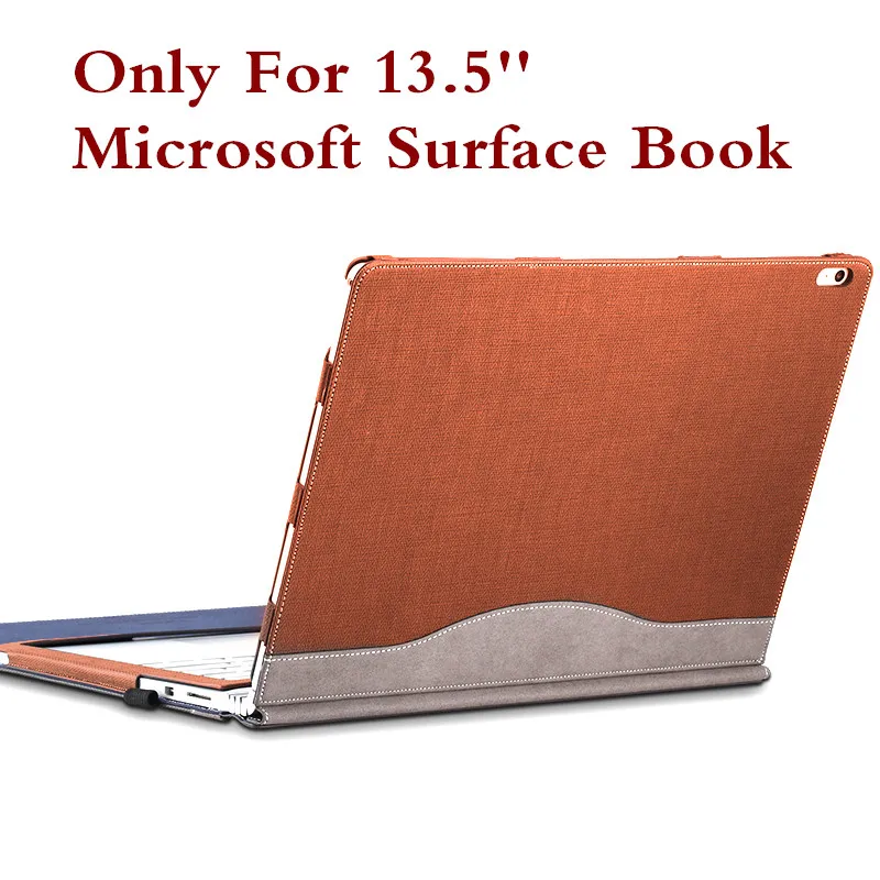 Креативный дизайн высококачественный планшет чехол для microsoft Surface Pro 4 12," премиум-класса из искусственной кожи чехол для Pro4 со стилус держателем - Цвет: brown