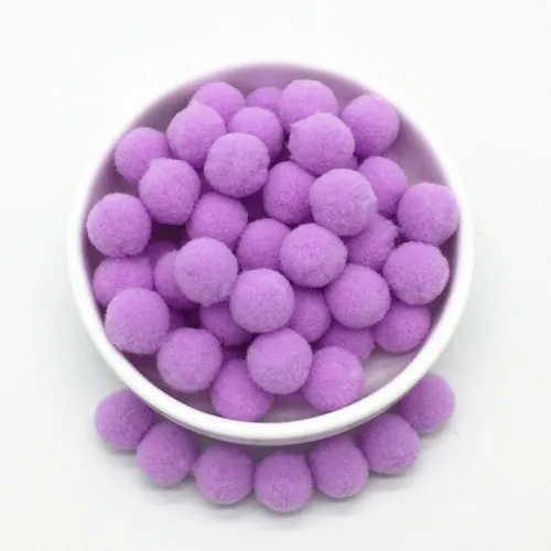 Помпон 15 мм меховой плюшевый шар для рукоделия ручной работы мягкие помпоны Свадебный домашний декор одежды для шитья на ткани аксессуары 20 г 144 шт
