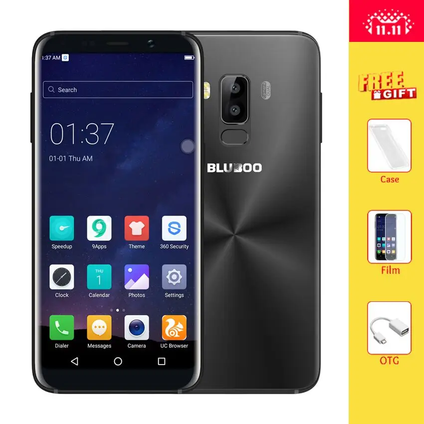 BLUBOO S8 смартфон 5 7 &quotHD 18:9 полный Экран Восьмиядерный 3G RAM 32G ROM Android 0 двойной камеры
