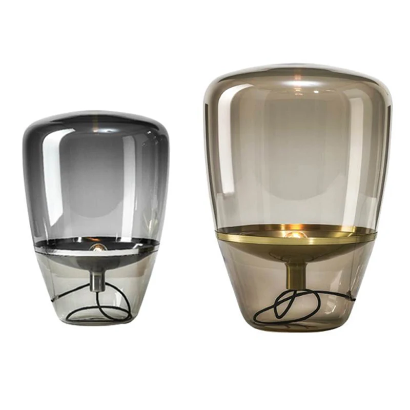 

Nordic Glass Lampshade Table Lamp Post Modern Desk Lamp for Living Room Office Decor Bedside Creative Lighting Design Lamp