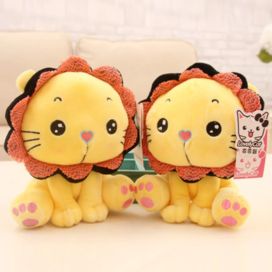 Mini Stuffed Animal Lion Soft Toy For Girls Birthday Gifts Children Baby Kawaii Cute Plush 70C0555 | Игрушки и хобби