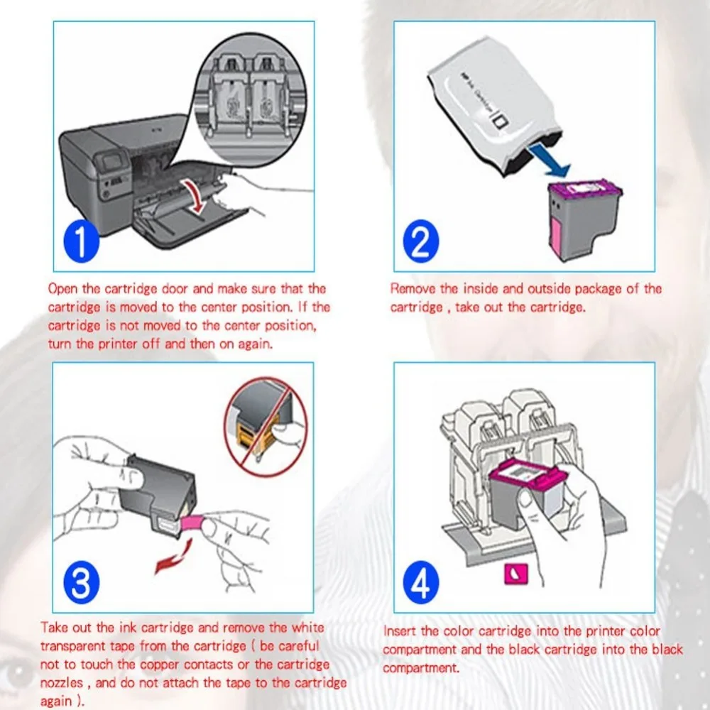 1 шт. совместимый для HP Photosmart A310 A311 A314 A316 A320 A516 A526 Восстановленный 110 фото цветной