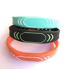 2 шт. новый дизайн 13,56 МГц ISO14443A MIFARE Classic 1K черный NFC силиконовый rfid браслет