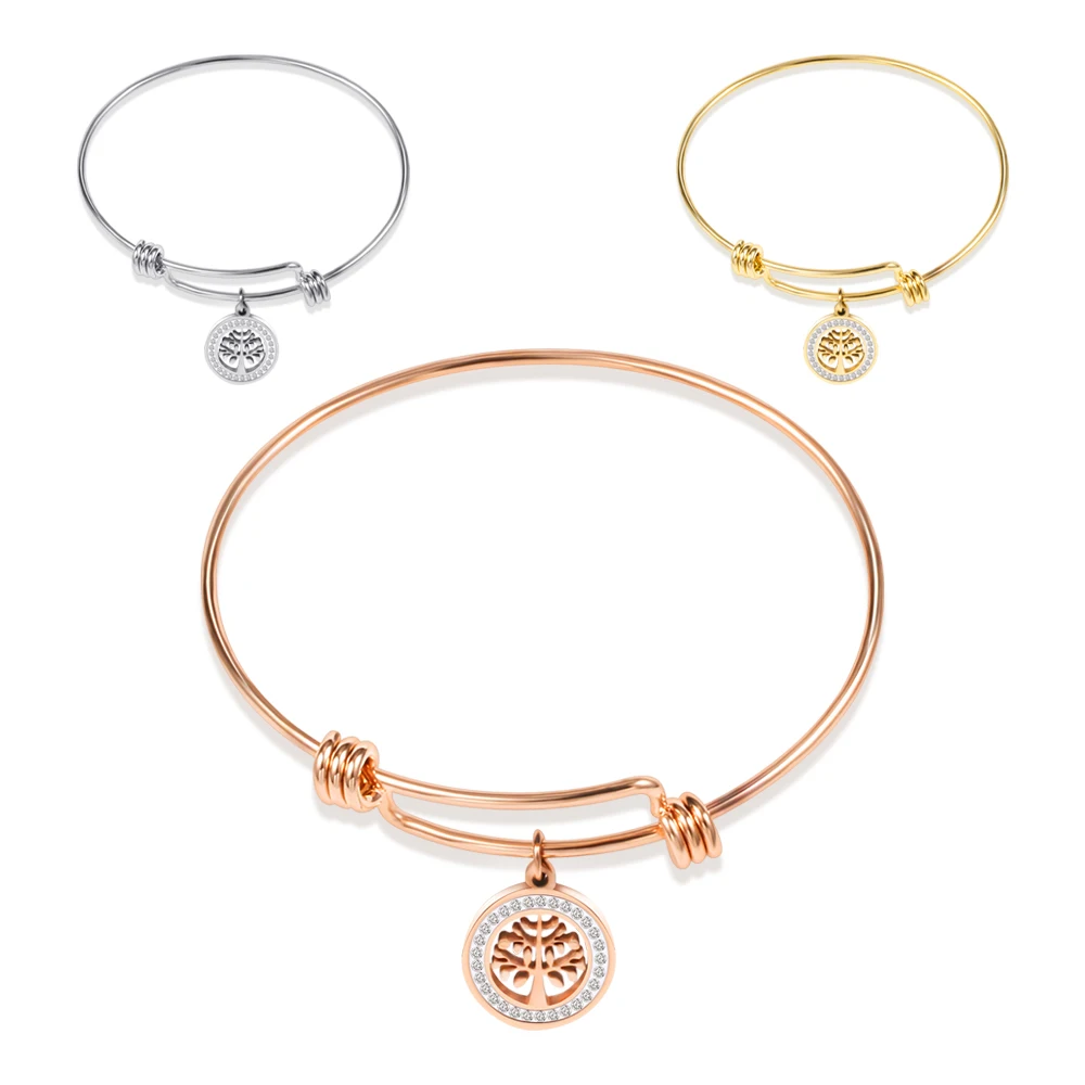 &quotДрево жизни&quot проволочный браслет регулируемый расширяемый Кристалл Шарм