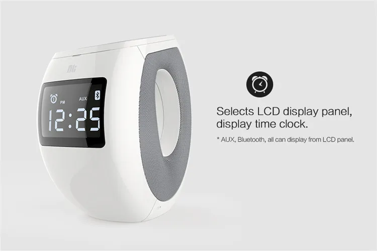 Nillkin Cozy MC1 2 в 1 Bluetooth динамик+ QI Беспроводное зарядное устройство многофункциональный домашний музыкальный объемный светодиодный будильник Лучший подарок