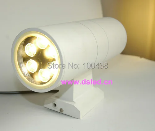

White color Aluminum fitting,high power,waterproof 12W LED up-down light,LED wall lamp,DS-08-1A-12W-White,110V/220VAC.