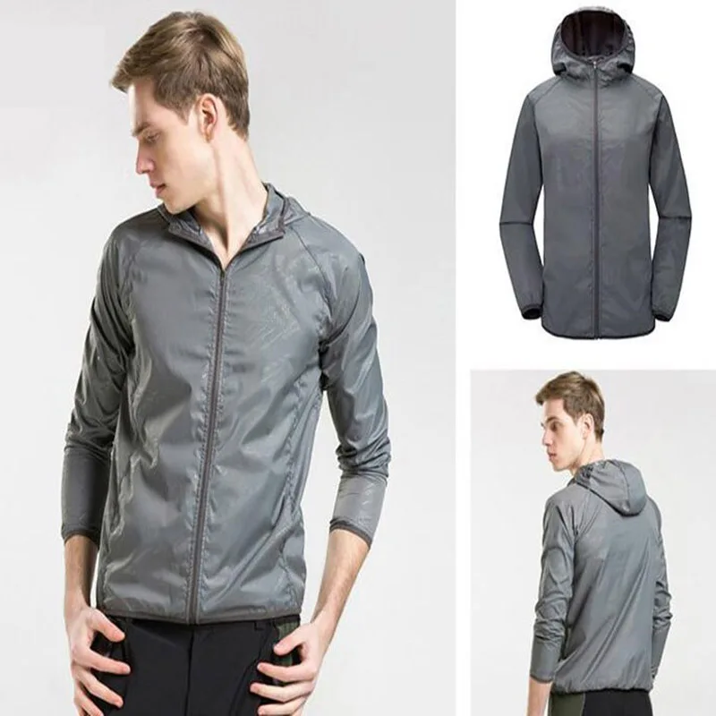 Мужские куртки для активного отдыха спортивные из кожи с защитой от солнца