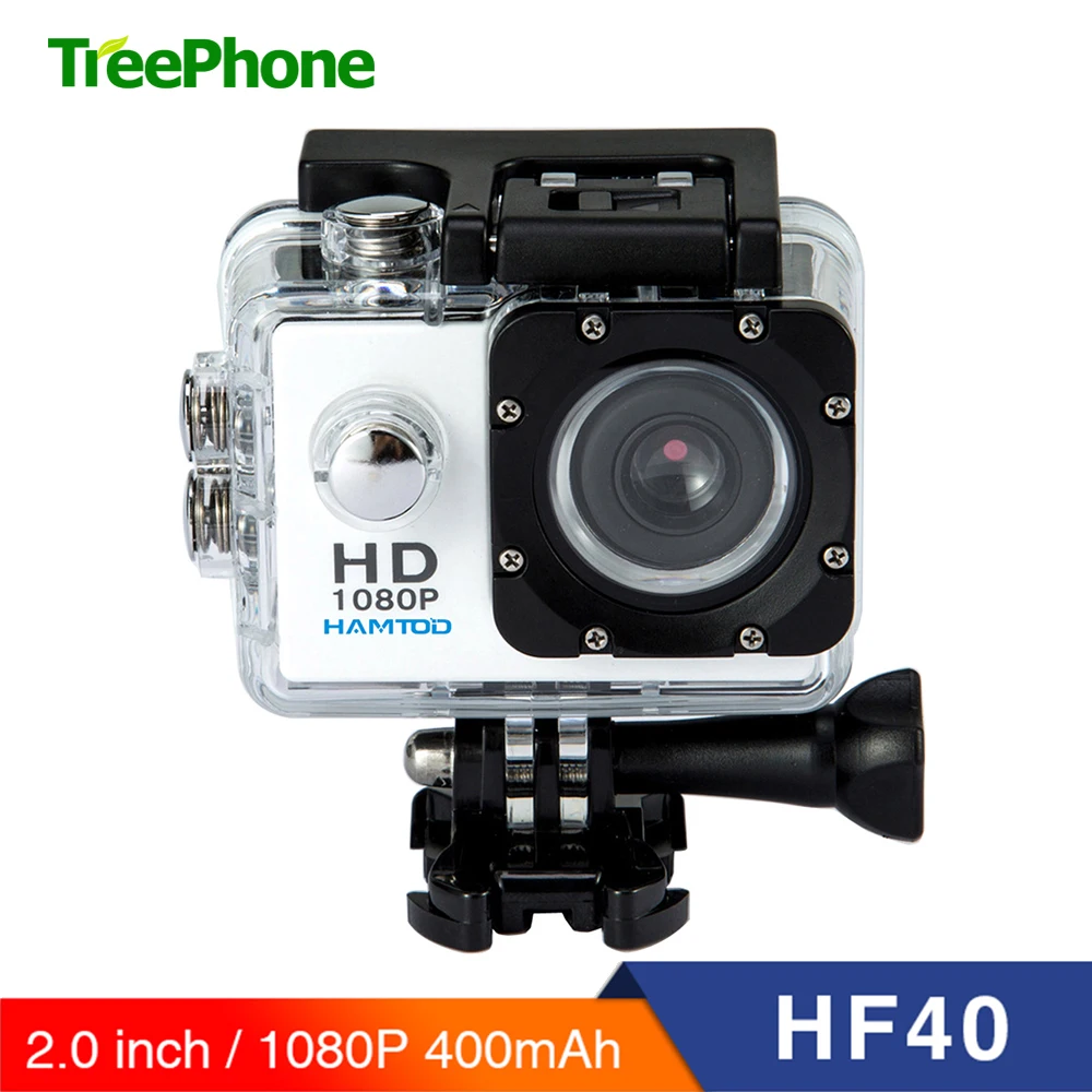Спортивная камера HAMTOD HF40 12.0MP водонепроницаемая экшн видеокамера с разрешением
