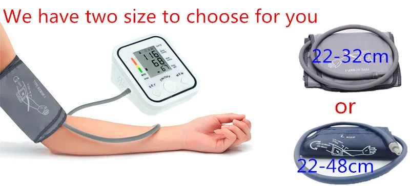 arm cuff Digital Upper Arm Blood Pressure meter Heart Beat Meter Machine Tonometer