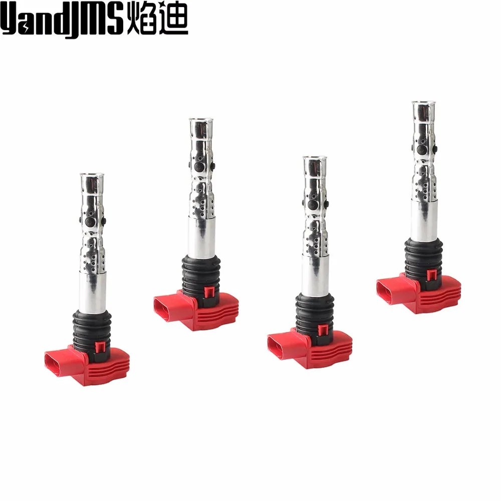 4 шт. Катушка зажигания для VW Jetta Golf GTI MK4 Passat B5 Beetle Polo A4 A6 A8 TT Allroad Octavia 1 8 T 3 0 V6 06C905115M